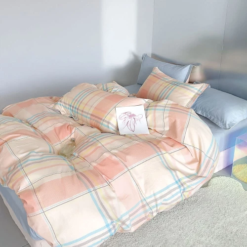 Παπλωματοθήκη Lavinia (Σετ 3τμχ) Peach Ρυθμός Queen Size 220x250cm 100% Βαμβακοσατέν