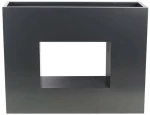 Ζαρντινιέρα Τρύπα 06-94780 100x26x80cm Anthracite Marhome Μέταλλο