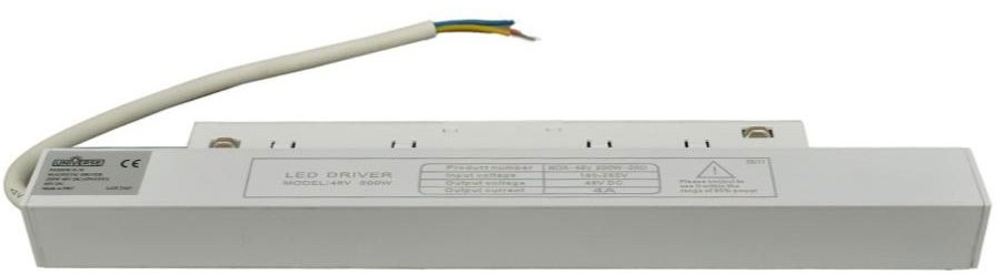 Τροφοδοτικό Μαγνητικής Ράγας 2-U014472 200W 28x2,6x5,2cm White Universe