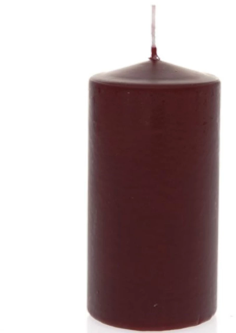 Κερί Κύλινδρος 36982 7x14cm Bordo Παραφίνη