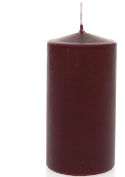 Κερί Κύλινδρος 36982 7x14cm Bordo Παραφίνη
