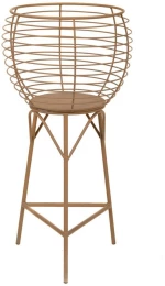 Βάση Για Κασπώ 84909 36.5x36.5x75cm Brown Μέταλλο