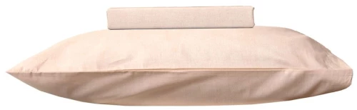 Κουβερλί 950 (Σετ 2τμχ) Beige Viopros Single 160x240cm 100% Βαμβάκι