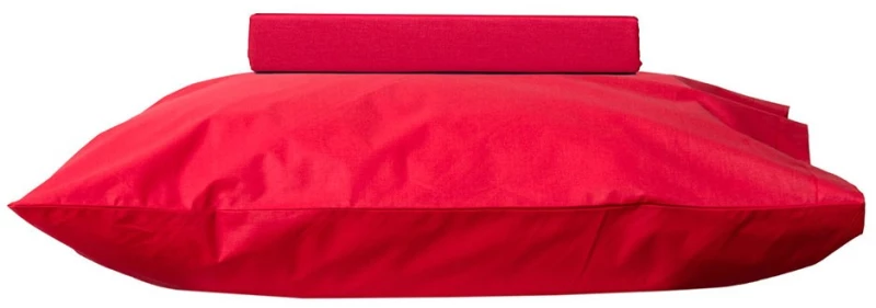 Κουβερλί 950 (Σετ 2τμχ) Red Viopros Single 160x240cm 100% Βαμβάκι