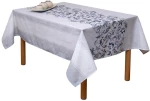Τραπεζομάντηλο Κοχύλι White-Blue Viopros 140Χ140 Βαμβάκι-Πολυέστερ