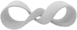 Διακοσμητικό Επιτραπέζιο Κόμπος Lacing 031106 37x12x15cm White Πολυρεσίνη