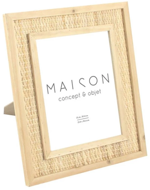 Κορνίζα Για Φωτογραφία 25x30cm Kamira L 032083 32x2x37cm Natural Rattan,Γυαλί