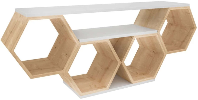 Έπιπλο Tηλεόρασης Bal 322RTC2101 140x29,6x55,5cm White-Sonoma