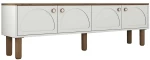 Έπιπλο Τηλεόρασης Bohem 845HCT3112 180x35x53cm White-Oak