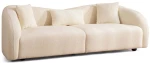 Καναπές Τριθέσιος Venedik 569HLN1136 236x91x76cm Cream