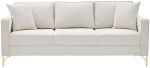 Καναπές Τριθέσιος Berlin 825BLC2797 220x91x83cm Cream-Gold