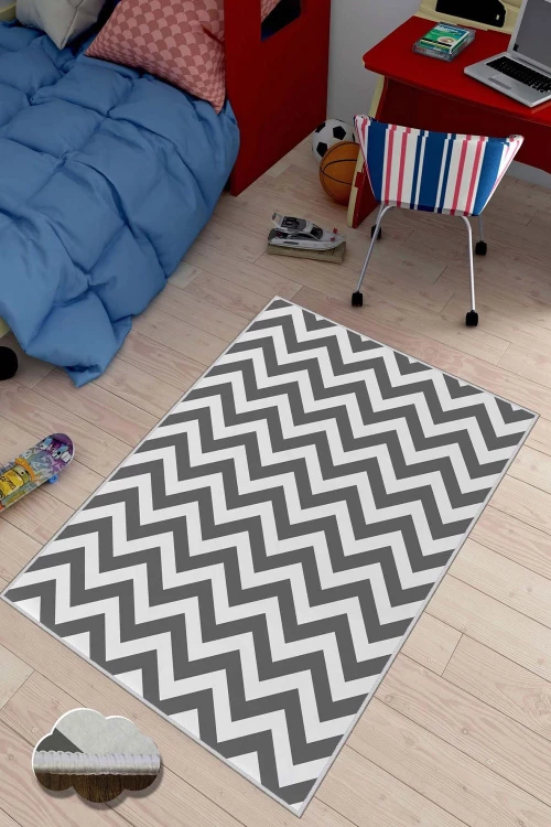 Χαλί Hmnt498 477HFT1652 Grey-White Conceptum Hypnose 50X80