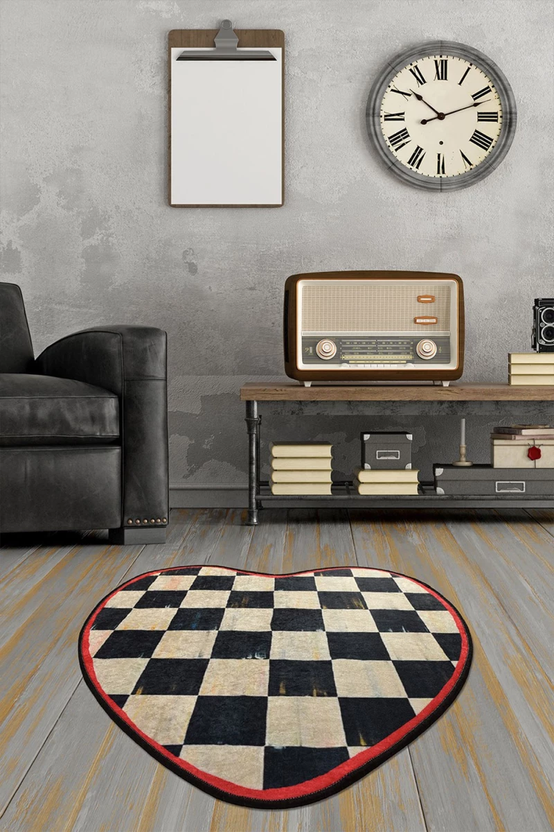 Χαλί Kate 882CHL1071 Cream-Black-Red Conceptum Hypnose 140x140cm Round