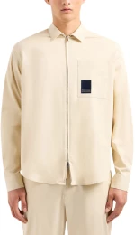 ARMANI EXCHANGE LOGO ZIP SHIRT MEN ARMANI EXCHANGE ΜΠΕΖ (3DZC06-ZN3TZ-1792)