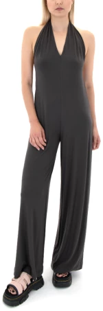 FOUR MINDS OFF SHOULDER OPEN BACK JUMPSUIT WOMEN FOUR MINDS X BLACK & BLACK ΓΚΡΙ (S25BF744-DARK-GREY)