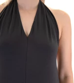 FOUR MINDS OFF SHOULDER OPEN BACK JUMPSUIT WOMEN FOUR MINDS X BLACK & BLACK ΓΚΡΙ (S25BF744-DARK-GREY)