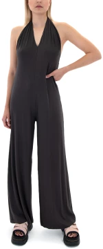 FOUR MINDS OFF SHOULDER OPEN BACK JUMPSUIT WOMEN FOUR MINDS X BLACK & BLACK ΓΚΡΙ (S25BF744-DARK-GREY)