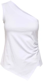 ONLY ONLINDY ONE SHOULDER TOP WOMEN ONLY ΛΕΥΚΟ (15349742-BRIGHT-WHITE)