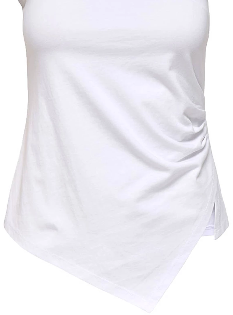 ONLY ONLINDY ONE SHOULDER TOP WOMEN ONLY ΛΕΥΚΟ (15349742-BRIGHT-WHITE)