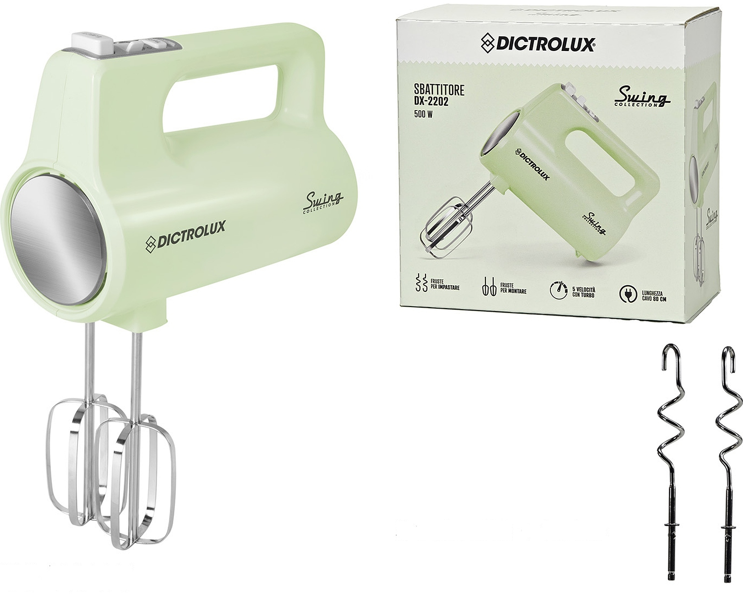 Μίξερ Χειρός Dictrοlux 500W Πράσινο