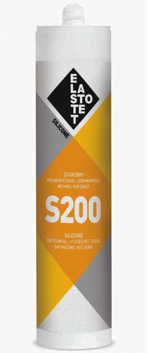 Σιλικόνη Ουδέτερη Διάφανη Λουκάνικο 600ml S-900 Elastotet