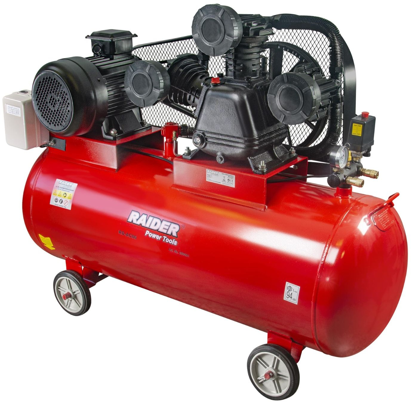 Κομπρεσέρ Αέρος Τριφασικό 10hp 270lt RD-AC06 | RAIDER