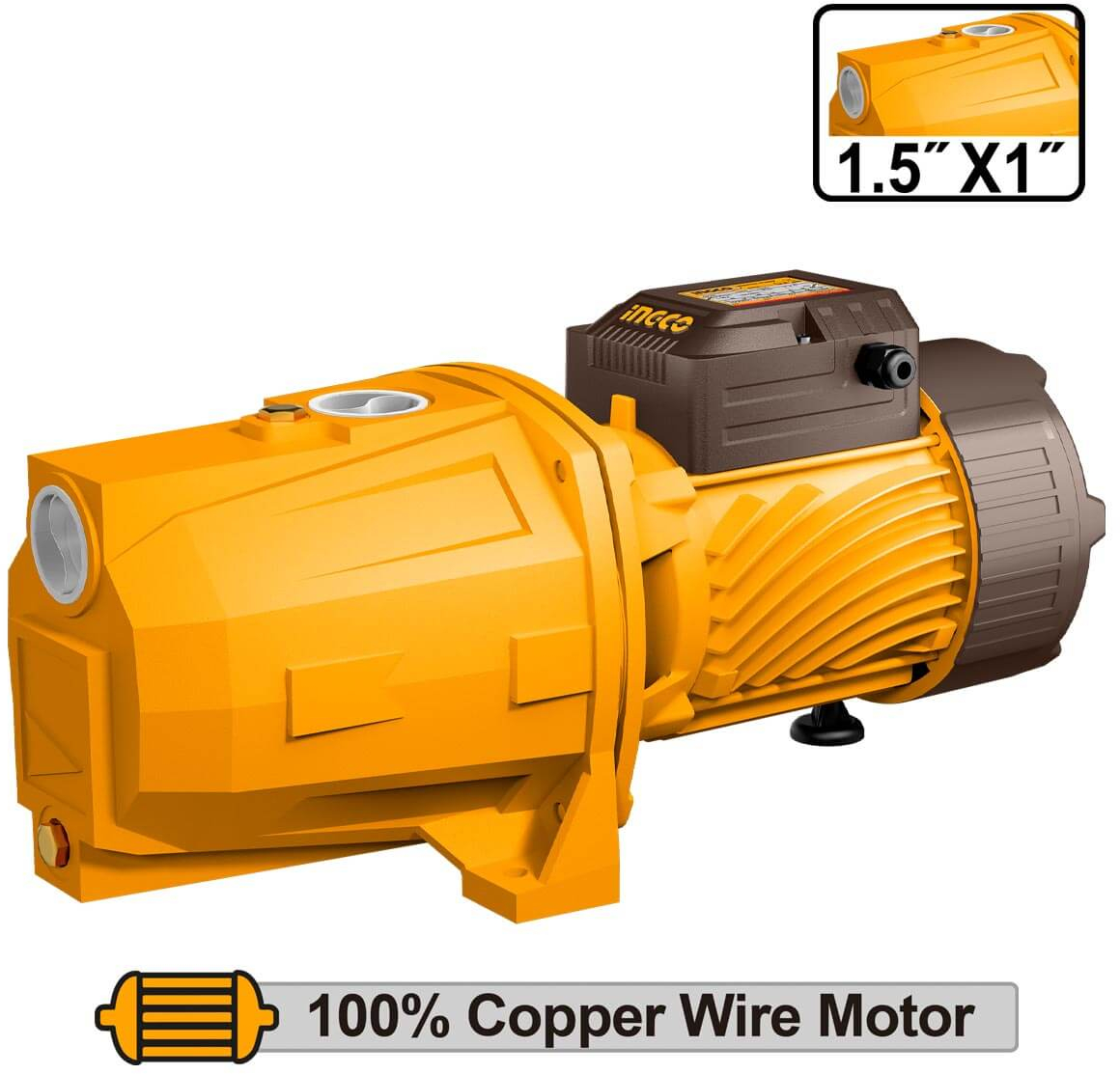 INGCO Αντλία Αυτόματης Αναρρόφησης 1500W 2HP (JP150068)