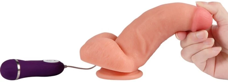 SHEQU - RED EAGLE VIBRATOR DILDO WITH REMOTE CONTROL 17 CM