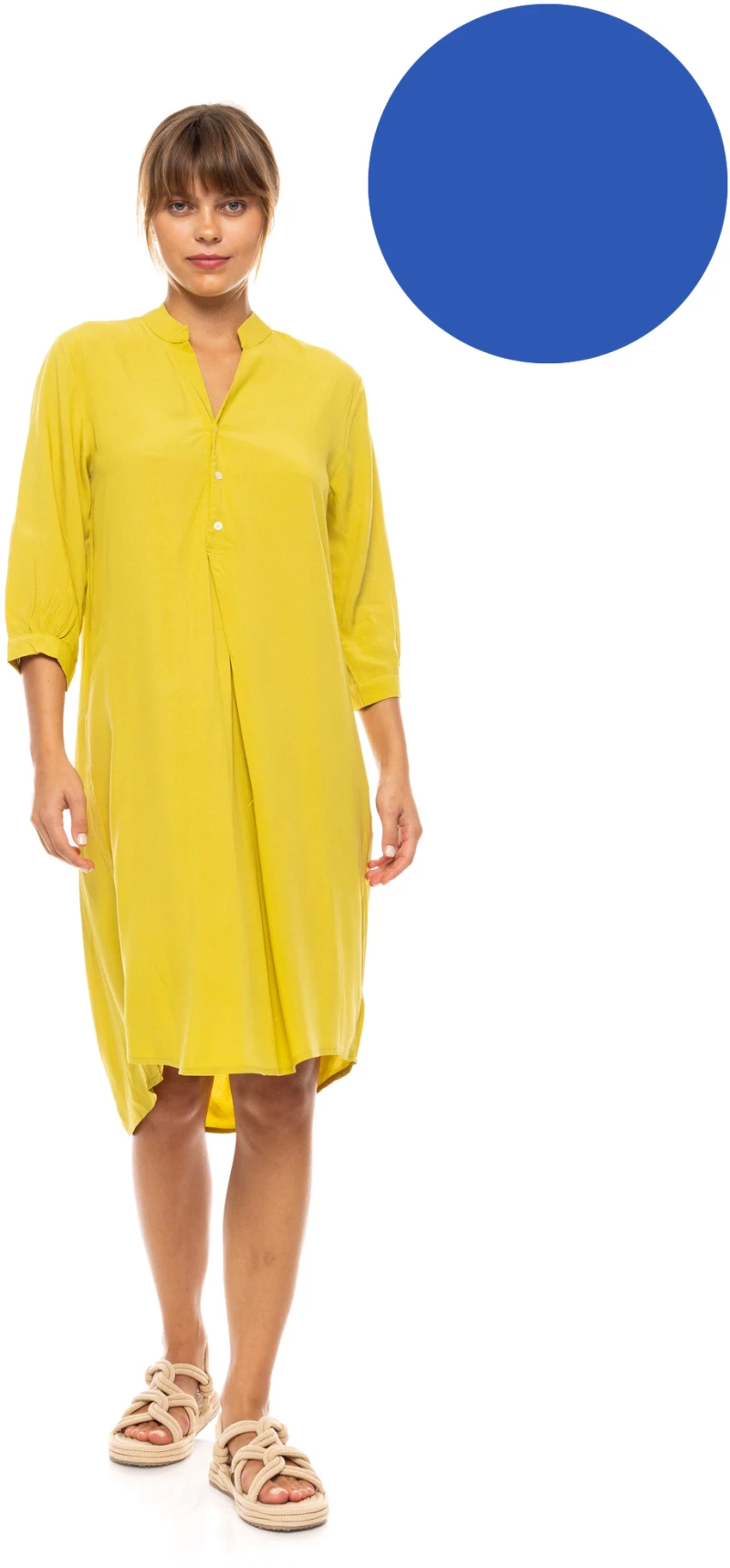 Γυναικείο Beachdress Pink Label -  Φόρεμα - Cosmos Blue - Regular Fit - Viscose