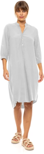 Γυναικείο Beachdress Pink Label -  Φόρεμα - Λευκό - Regular Fit - Viscose