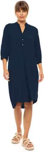 Γυναικείο Beachdress Pink Label -  Φόρεμα - Yacht Blue - Regular Fit - Viscose