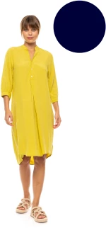 Γυναικείο Beachdress Pink Label -  Φόρεμα - Yacht Blue - Regular Fit - Viscose