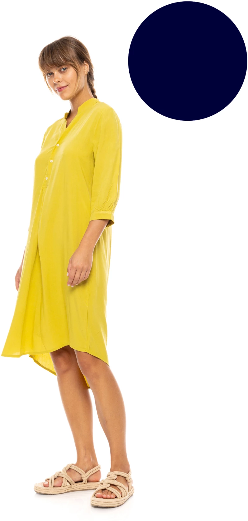 Γυναικείο Beachdress Pink Label -  Φόρεμα - Yacht Blue - Regular Fit - Viscose