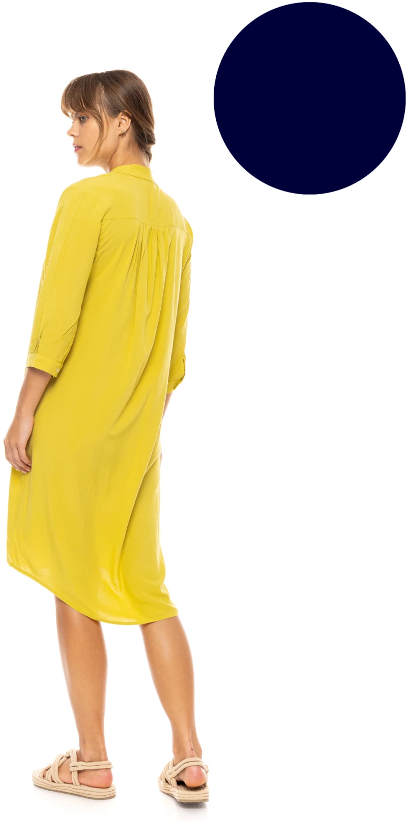 Γυναικείο Beachdress Pink Label -  Φόρεμα - Yacht Blue - Regular Fit - Viscose