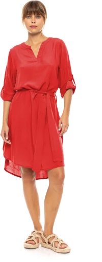 Γυναικείο Beachdress Pink Label - Φόρεμα - Κόκκινο - Regular Fit - Viscose