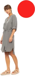 Γυναικείο Beachdress Pink Label - Φόρεμα - Κόκκινο - Regular Fit - Viscose