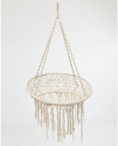 Boho Μακραμέ Μικρή Κούνια Sierra 120x80x60cm Natural