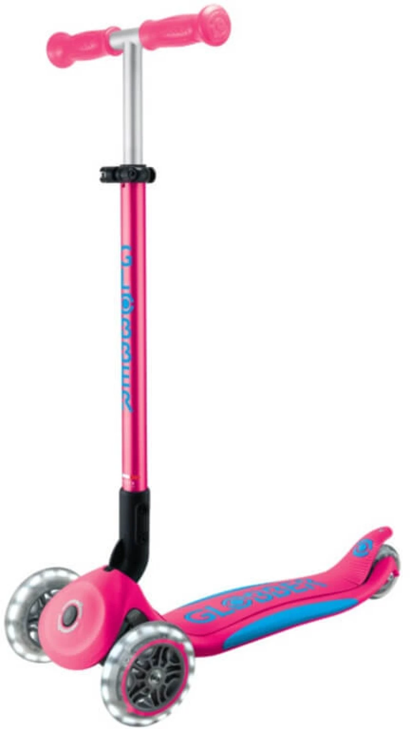 Πατίνι Globber Scooter Αναδιπλούμενο Elite Lights Fuschia (439-610-3)