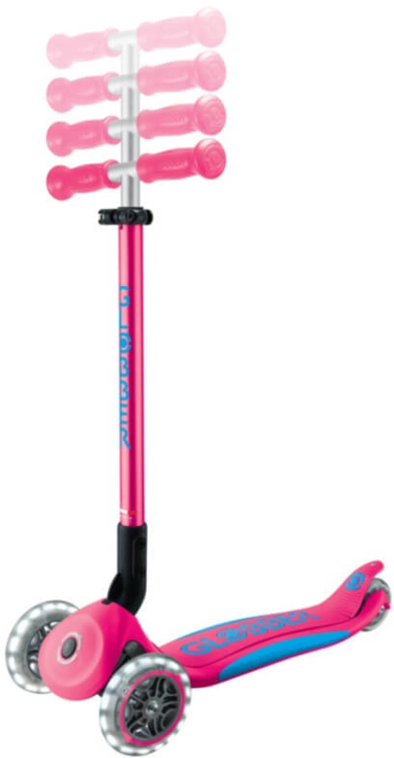 Πατίνι Globber Scooter Αναδιπλούμενο Elite Lights Fuschia (439-610-3)