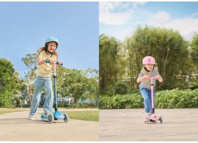 Πατίνι Globber Scooter Αναδιπλούμενο Elite Lights Fuschia (439-610-3)