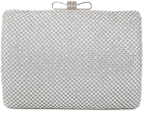 Τσάντα φάκελος clutch JH2228 - Ασημί