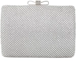 Τσάντα φάκελος clutch JH2228 - Ασημί