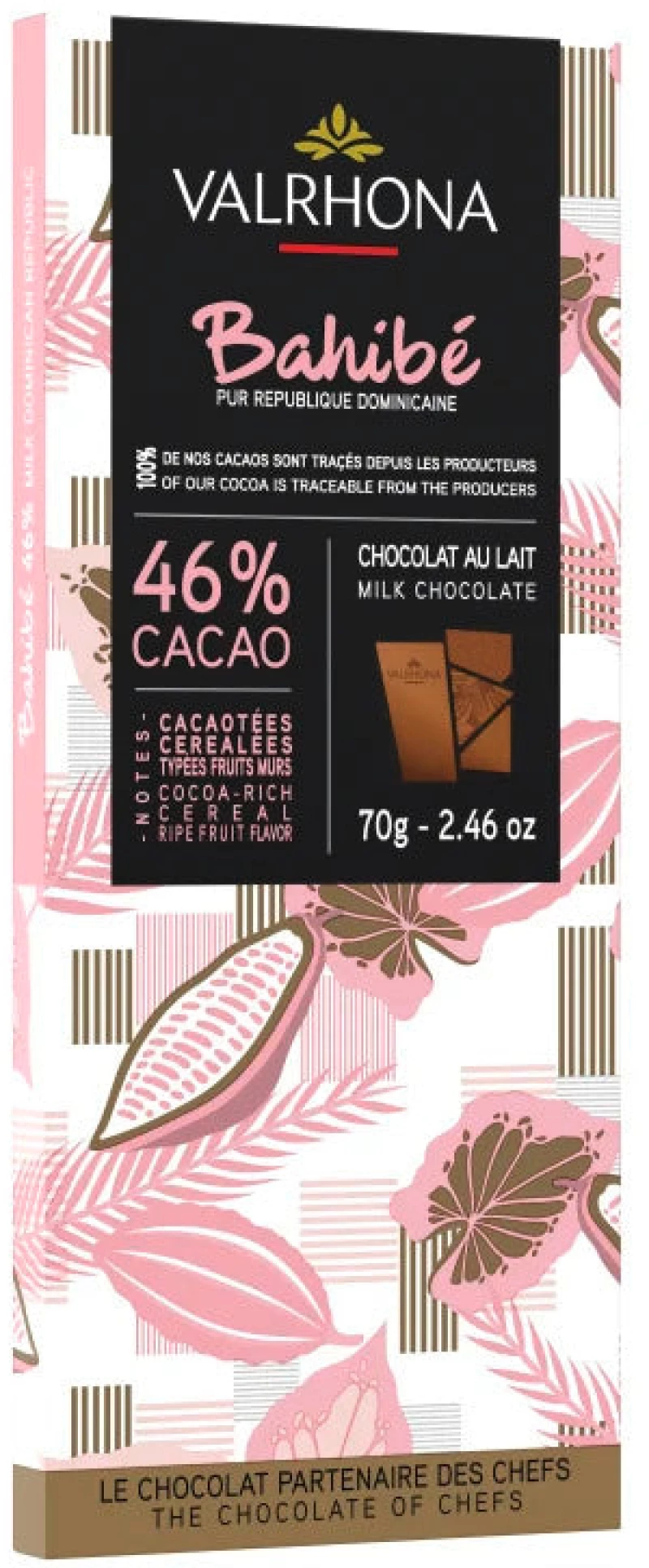Σοκολάτα Γάλακτος Valrhona Bahibe Milk Chocolate 70g