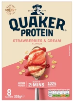 Νιφάδες Βρώμης Ολικής Άλεσης Quaker Oat So Simple Protein Strawberries and Cream