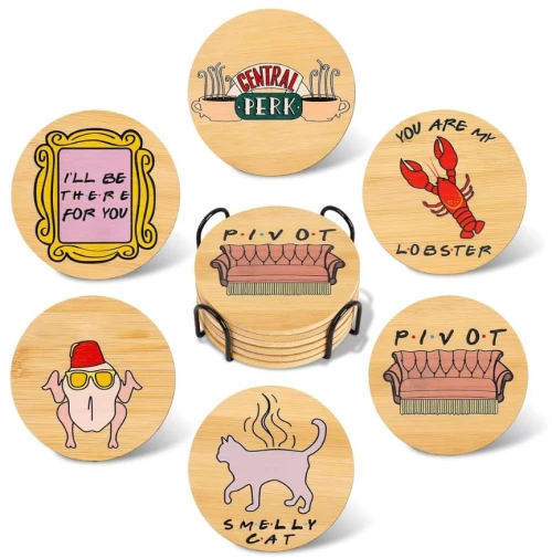 Σετ Ξύλινα Σουβέρ Friends Bamboo Coaster Set