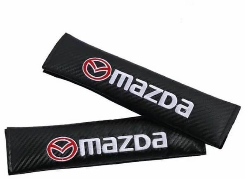 Μαξιλαράκια Ζώνης Αυτοκινήτου Carbon 23x6cm 2τμχ MAZDA HW-0196MA
