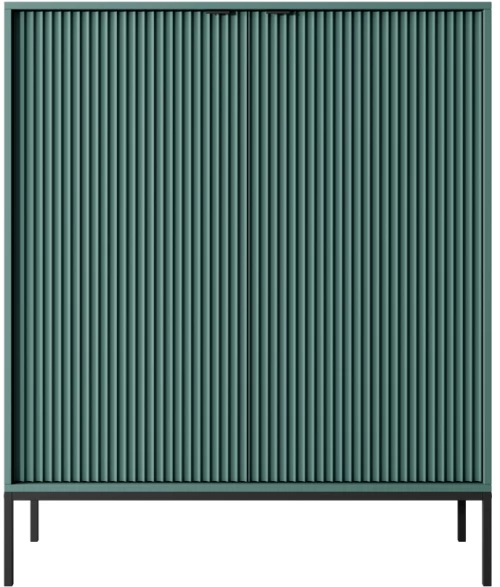 Μπουφές Nova Πράσινο + Ανθρακί 104x125x39cm