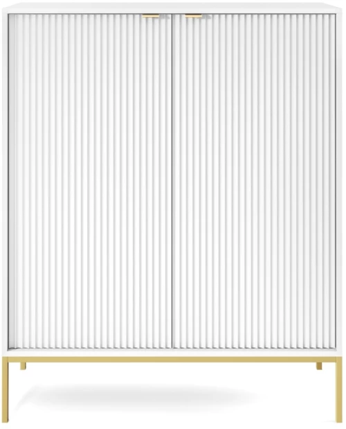 Μπουφές Nova Λευκό + Χρυσό  104x125x39cm