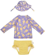 Zoocchini Σετ UV Μαγιώ Bucket Καπέλο Μπλούζα Pineapple - 2 ΕΤΩΝ ZOO16012-2T Κορίτσι