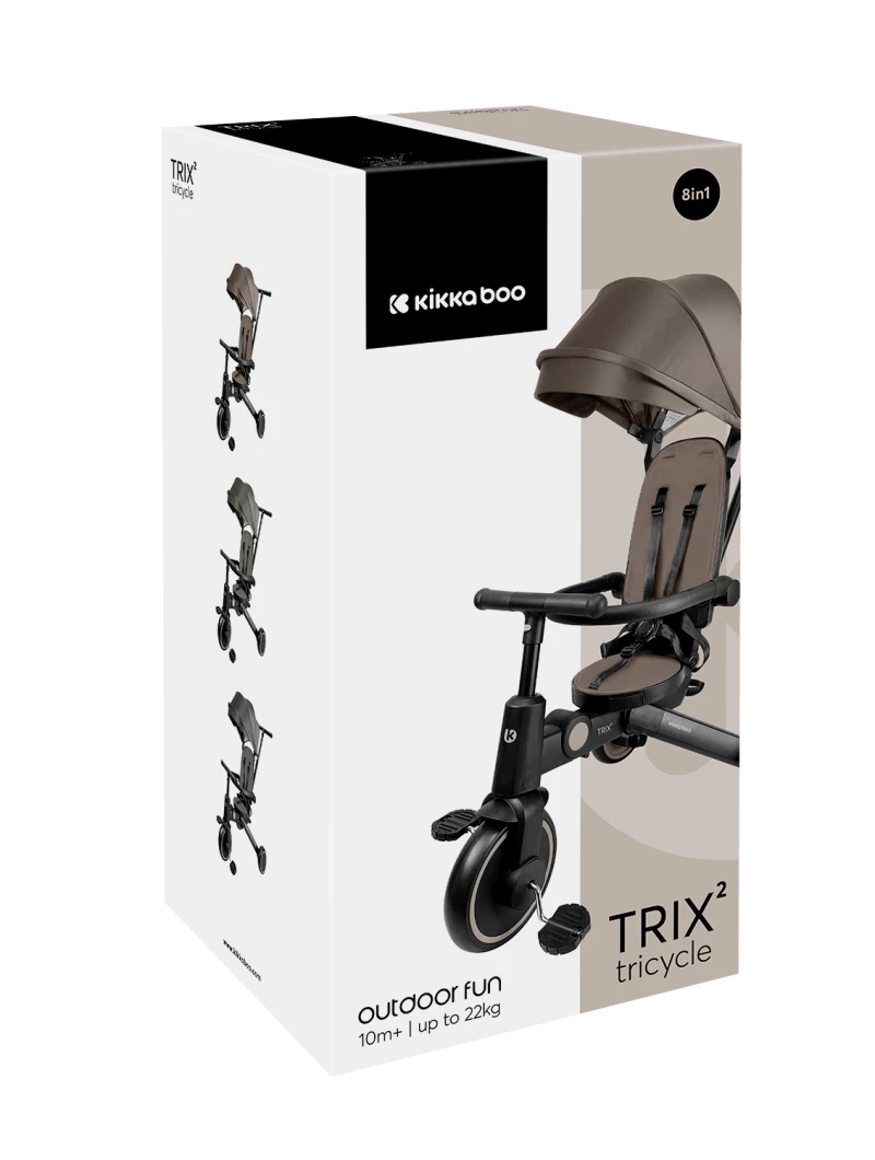 Kikka Boo Τρίκυκλο 8in1 Trix 2 Beige 31006020158